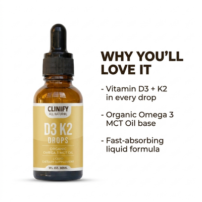 All Natural D3 K2 Drops